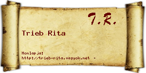 Trieb Rita névjegykártya